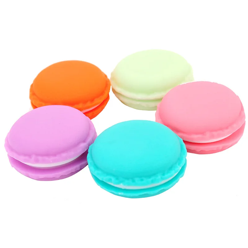 Portable Mini Macarons Medicine Box Earphone SD Card Container Cute Candy Drug Jar Jewelry Case Ring Necklace Storage