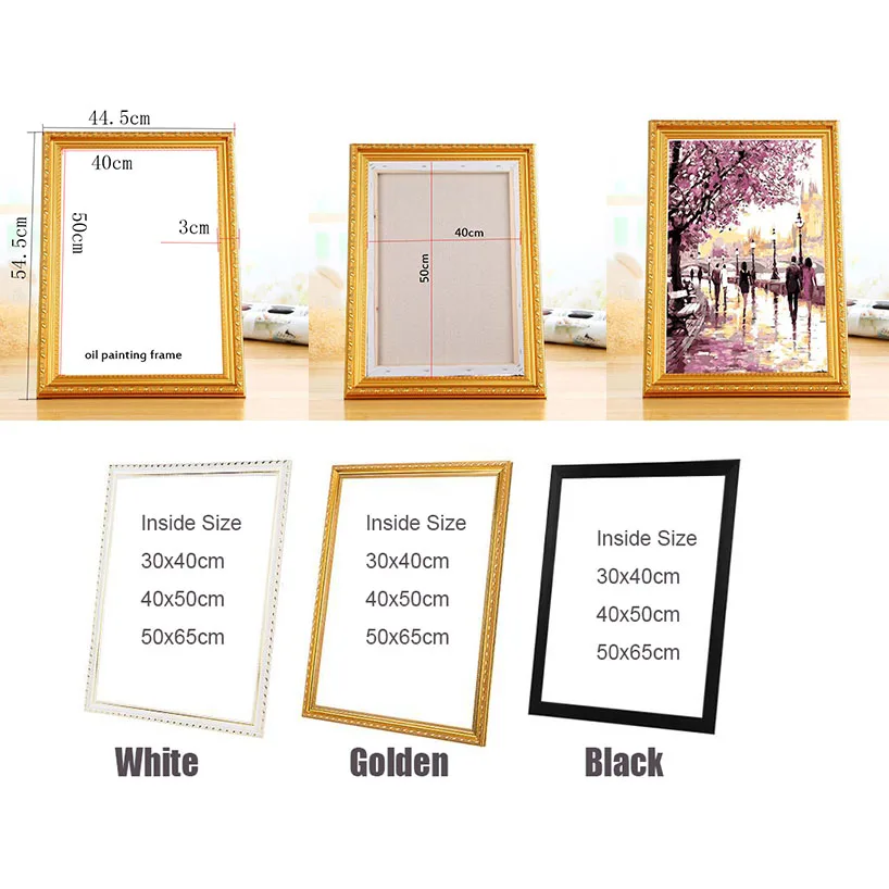 

canvas oil painting DIY custom frame big size picture inner frame without the painting outer frame diamond painting frame