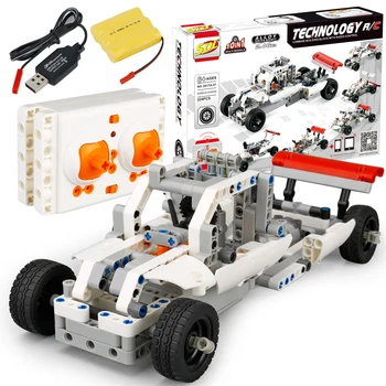 

EBOYU(TM) SDL Block Car 2CH 10 in 1 DIY Building Bricks Block Racing Car 2017A-27 DIY RC Racer Car Educational RC Car Toy