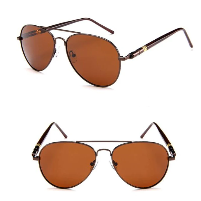 Модная авиационная рамка Metail качество негабаритных дужки на пружине мужские солнцезащитные очки поляризованные фирменный дизайн Пилот мужские солнцезащитные очки для вождения
