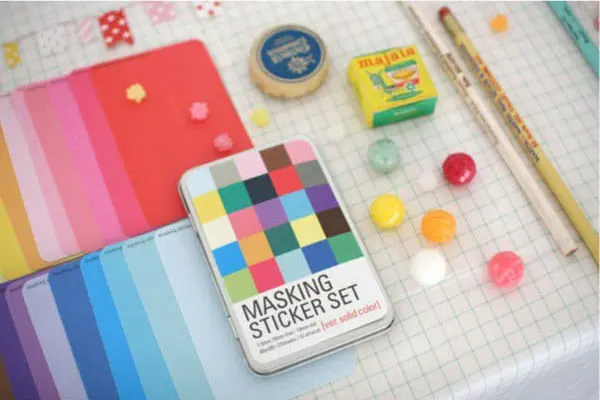Tin Case Diary Decoration Stickers Make Up Box Pen Pencil Case