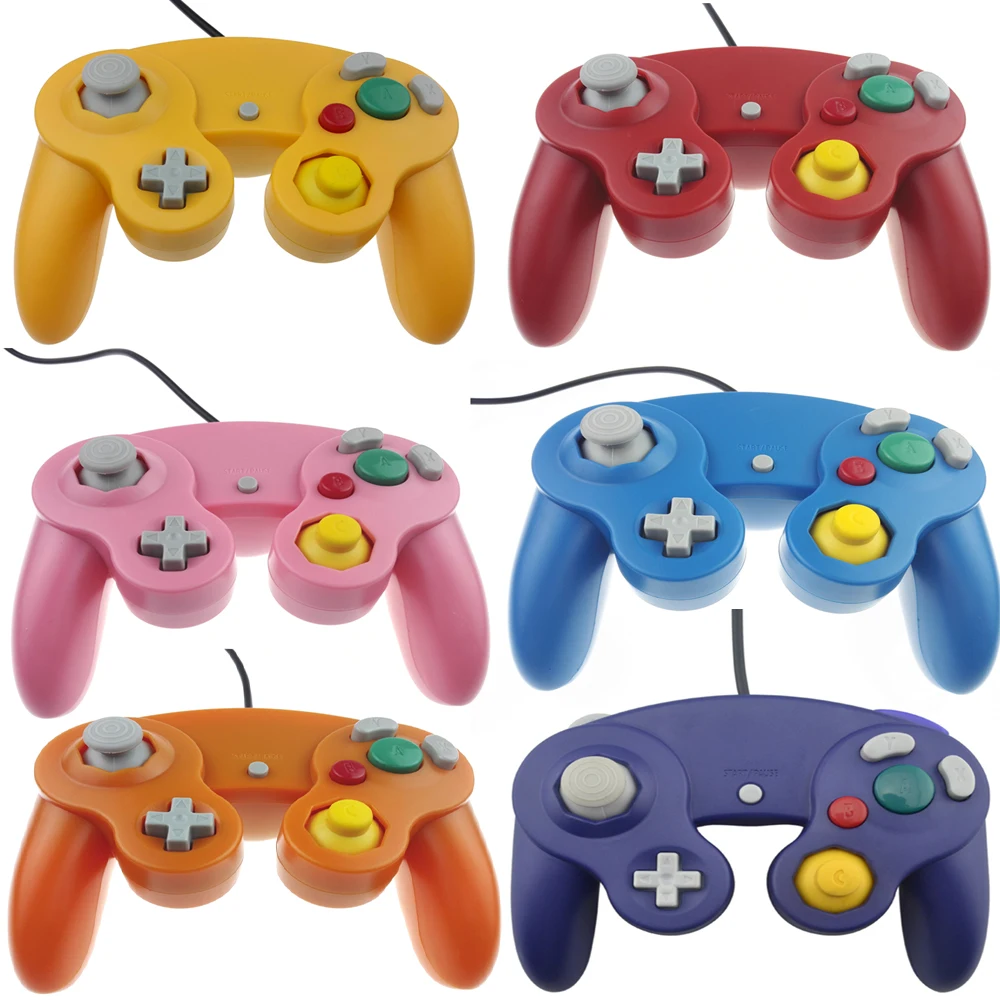 

5pcs a lot Wired Game Controller Gamepad for N-G-C Joystick for GameCube for W-i-i