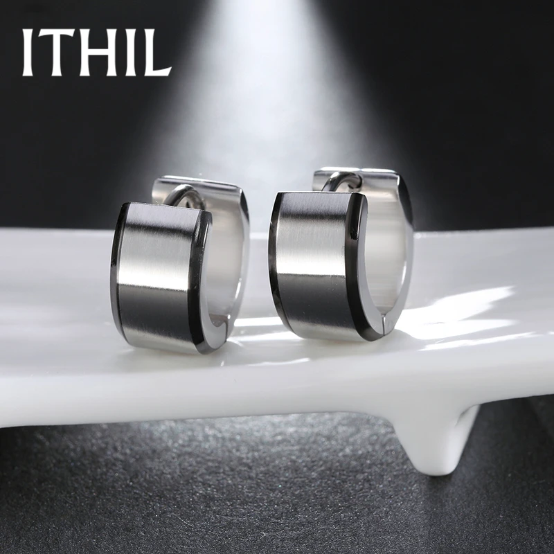 Buy ITHIL Silver Color 316L Stainless Steel Earrings