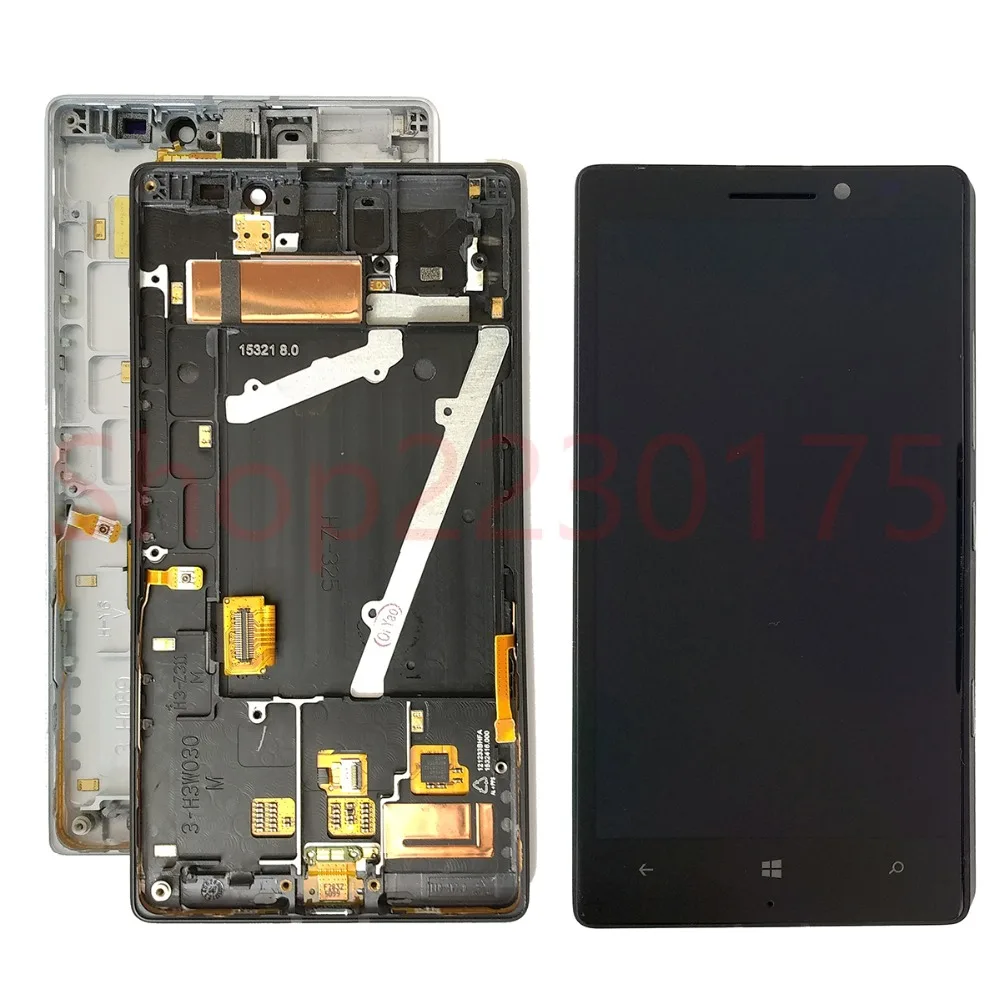 Для Nokia Lumia 930 RM-1045 ЖК-дисплей кодирующий преобразователь сенсорного экрана в сборе рамка запасные части