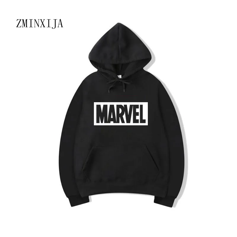 2017 New Marvel Letter Print Black Sweatshirt Men Hoodies Fashion Solid Hoody Men Pullover Men's Tracksuits male coats