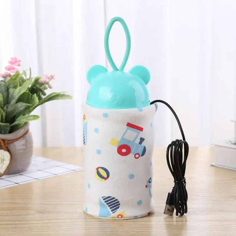 Baby Bottle Warmer in Winter - Newborn Baby Bottle Feeding – USB Baby Bottle – Premature Baby Bottle Warmer – USB Charging Baby Bottle Heated Cover – Portable Adjustable Temperature Cuque Bottle Warmer USB Baby Milk Bottle Insulation Thermostat for Night Feeding,Traveling, Outing,Driving