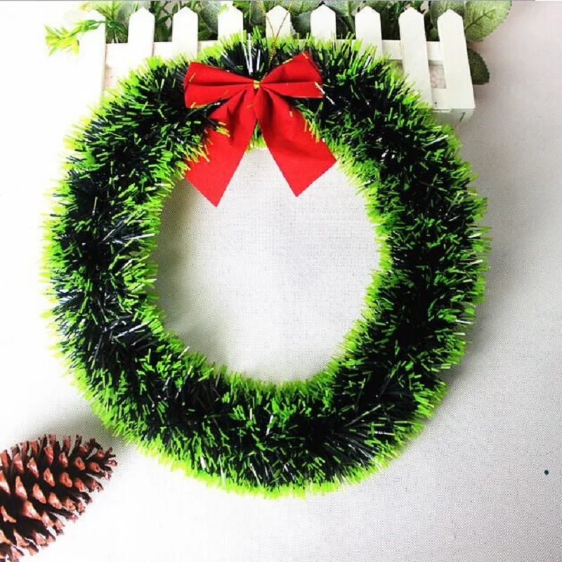 

Christmas Wedding Wreaths With Bow Decoration Wreath Home Hotel Decoration Material DIY Wreath Party Decoration Tools