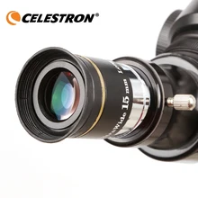 Celestron 66 градусов ультра широкий 15 мм телескоп окуляр части uw15mm широкий угол астрономический окуляр телескоп окуляр 1,25 дюймов
