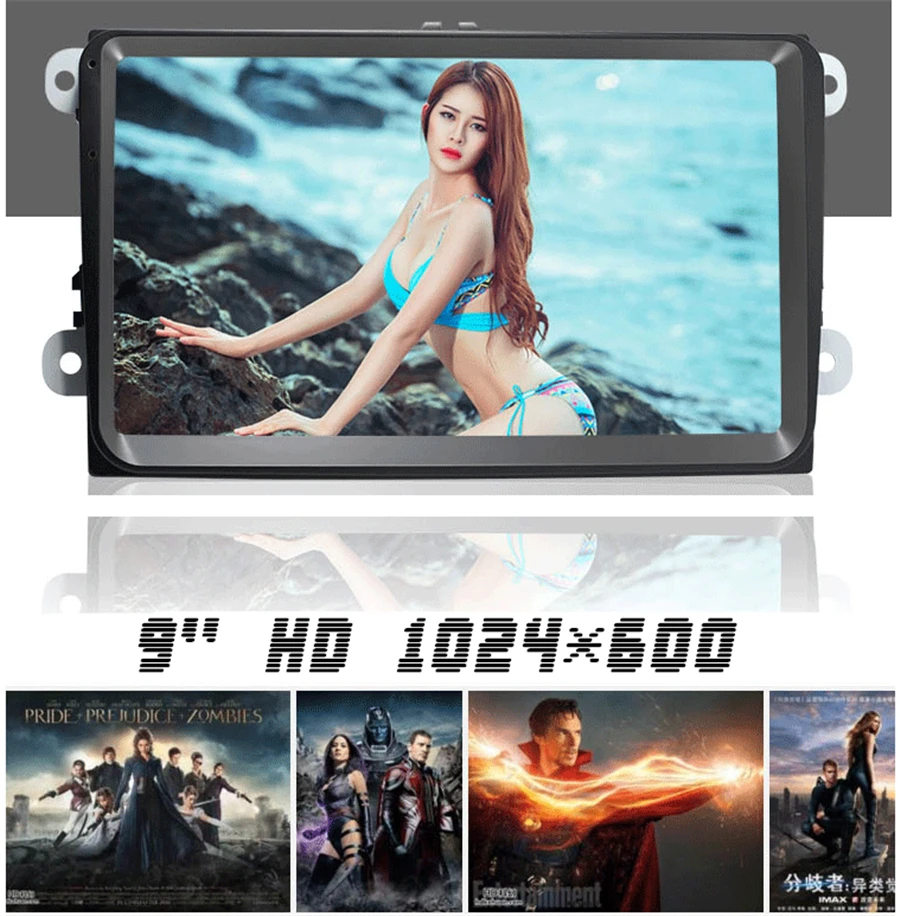 Flash Deal 9"Auto radio Android 8.1 Touch Screen GPS Navigation Car Stereo for VW Golf Polo Skoda(See the details page for specific model) 9