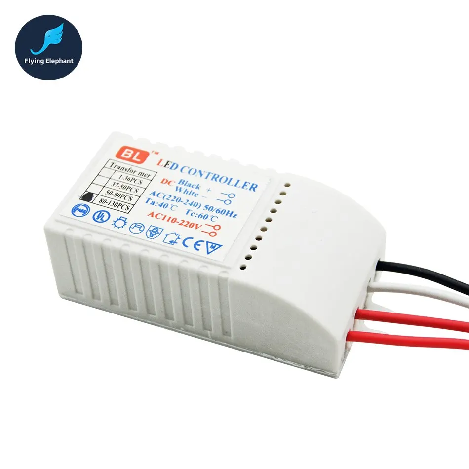 Светодиодный контроллер привода 1 130 шт. AC220V светодиодный трансформатор источник