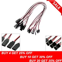 Мм 10 шт./лот 300 мм RC Servo удлинитель кабель провода привести для вертолета на радиоуправлении - изображение