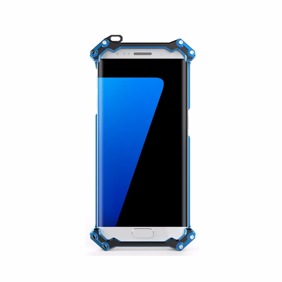 R-JUST воина гундама S7 края металлический корпус для SAMSUNG Galaxy S7& S7 край фирменный дизайн Алюминий с защитной оболочкой 360 защитный кожух для телефона