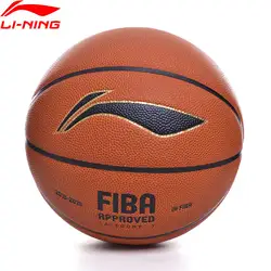 Li-Ning FIBA игра Баскетбол Размер 7 Профессиональный PU Материал надувной открытый Крытый подкладка спортивные шарики ABQP002 EOND19