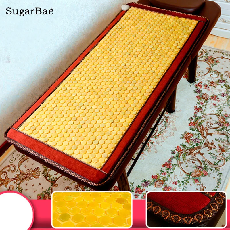 Selected Natural North Korean Jade Mat Electric Therapy Mattress for