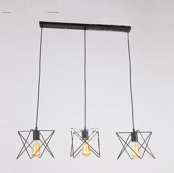 

Nordic simple pendant light modern style creative iron frame pendant lamp