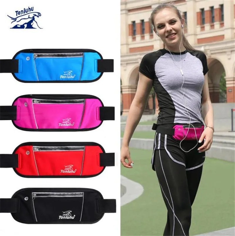 

TANLUHU 363 Men Women Ultralight Close Fitting Lycra Phone Holder Case Running Jogging Cycling Yoga Fitness Sports Waist Bag