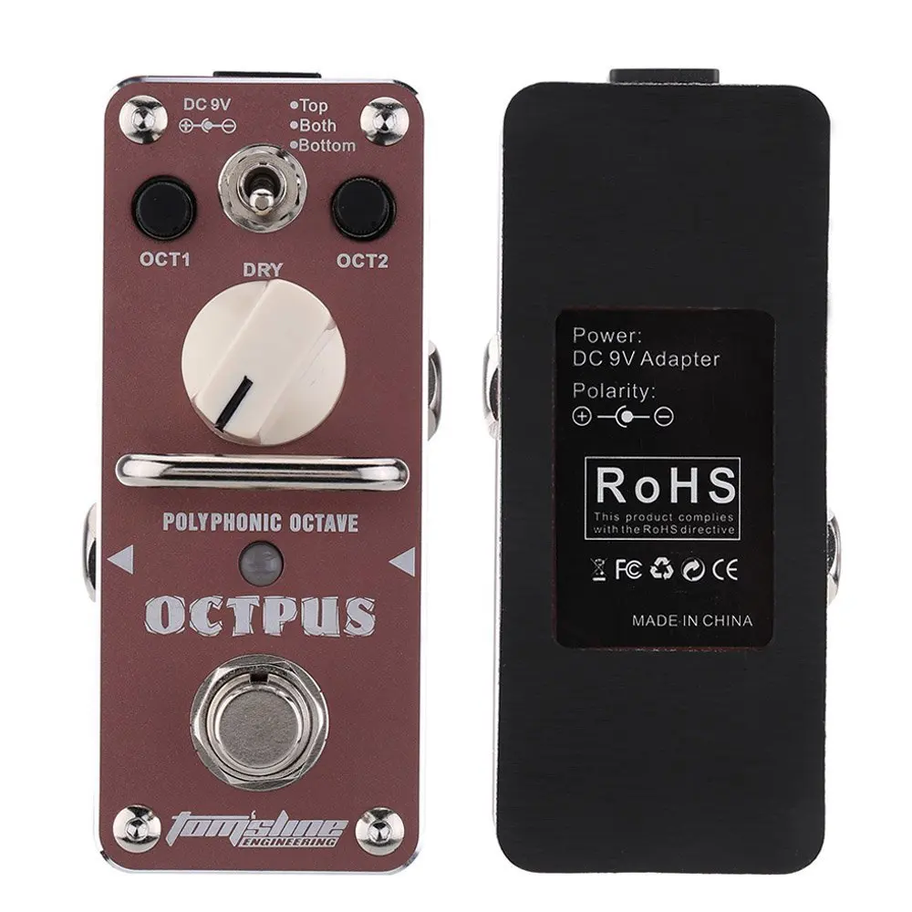 AROMA AOS-3 Octpus Electric Guitar Pedal Polyphonic Octave Guitar Effect Pedal Mini Single Effect Guitar Parts & Accessories AROMA AOS-3 Octpus Electric Guitar Pedal Polyphonic Octave Guitar Effect Pedal Mini Single Effect Guitar Parts & Accessories