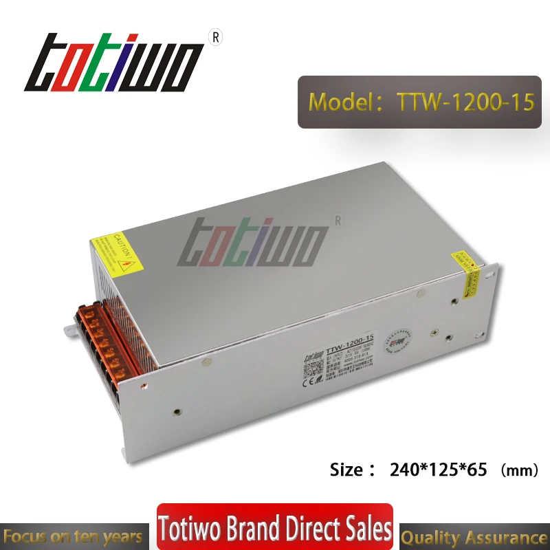

AC to DC Industrial Switching SMPS 15V 80A 1200W Watt LED Power Supply Security monitoring medical machinery equipment power