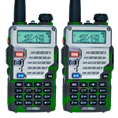 2 шт. Baofeng UV5RE рация UV5R обновленная версия UHF VHF Dual Watch CB радио VOX FM трансивер для охотничьего радио - Цвет: 2PCS camouflage