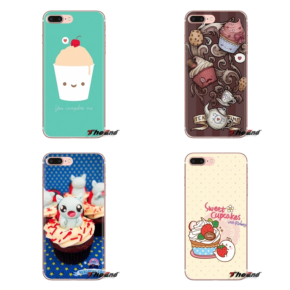 TPU Case For HTC One U11 U12 X9 M7 M8 A9 M9 M10 E9 Plus Desire 630 530 626 628 816 820 830 Chocolate Nutella cupcakes Cherry ice |