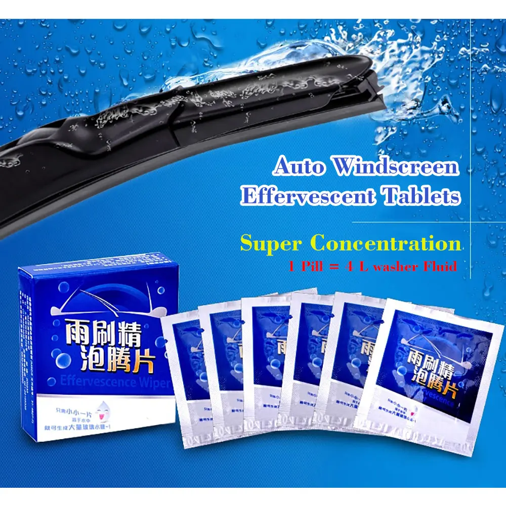 Auto Windscreen Effervescent Tablets Super Concentration Cleaning Agent