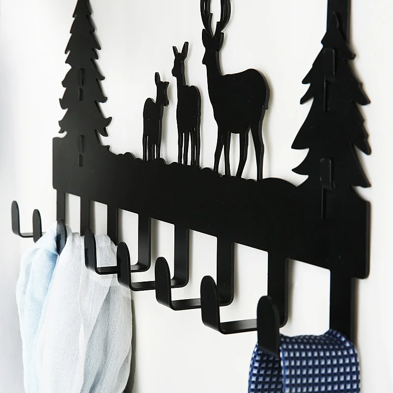 Pothook Behind Door No Nail Hanging Coat Hanger Wall Traceless Viscose