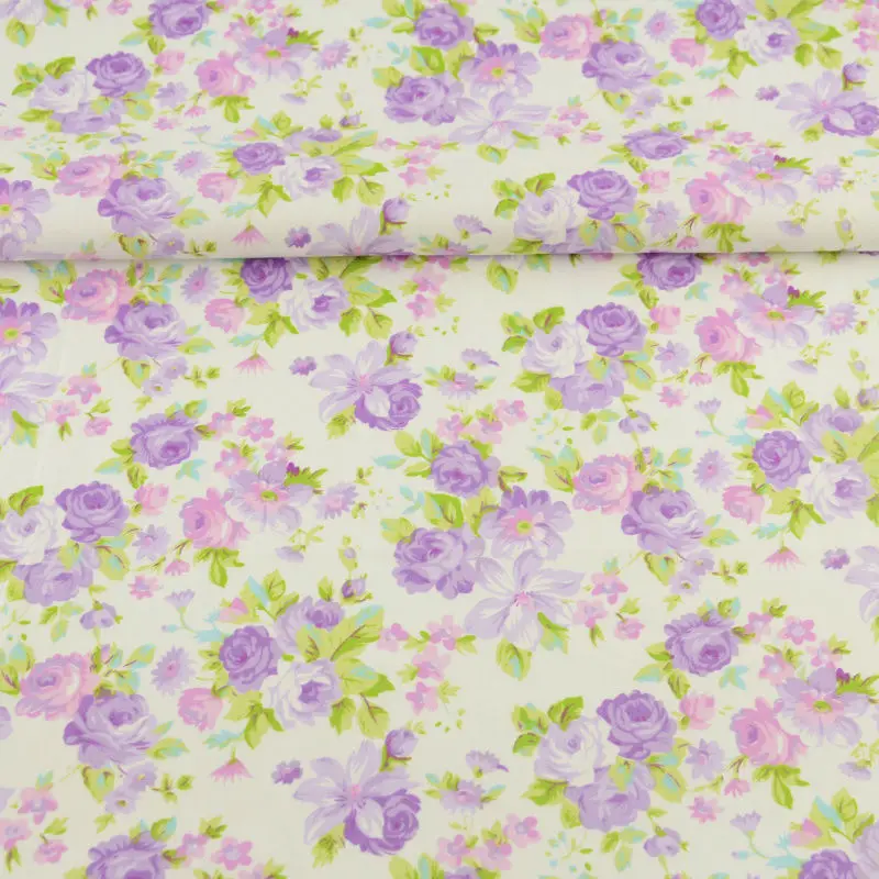 Лоскутная Розовый и фиолетовый роза Дизайнерская одежда хлопчатобумажная ткань постельное белье для отеля для детей Детские куклы постельное белье лоскутное