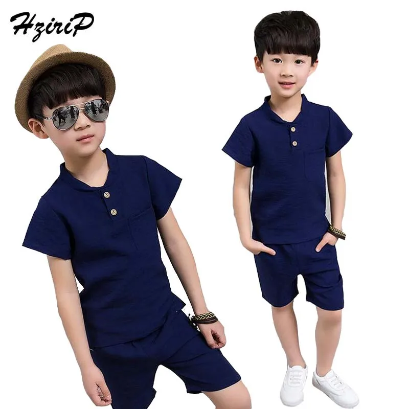 

HziriP Retail 2017 New Summer Children Sets Casual Baby Kids Boys Clothes Tops T-shirt + Shorts Pant Kids Tracksuit Boys Set