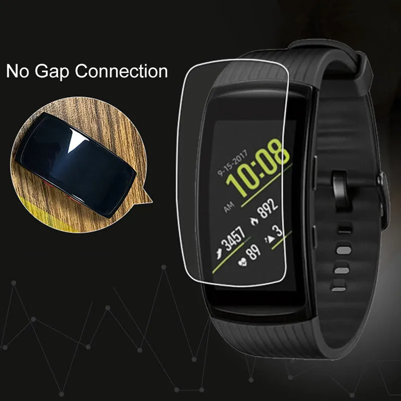 Yuedaer Защитные пленки из мягкого ТПУ с защитой от царапин для samsung gear Fit 2 Pro Smart Band HD Clear Full Cover для samsung gear Fit 2