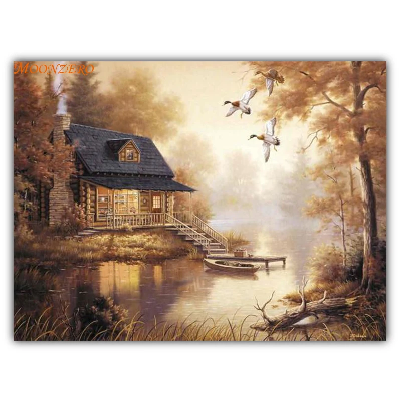 

Sophie beauty home 5D DIY diamond painting embroidery forest farmhouse mosaic cross stitch square wall stickers full decorative