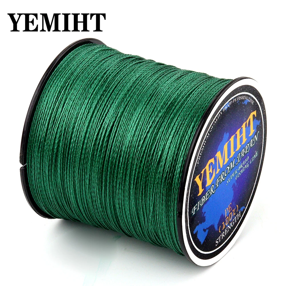Четырехжильная плетеная леска YEMIHT 100 м 300 10 80 фунтов Полиэтиленовая