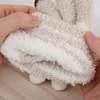 Female Winter Warm Cute Cartoon Panda Cat Rabbit Knit Gloves Girl Women Fashion  Coral Fleece Full Finger Mittens Gloves A68 ► Photo 2/5