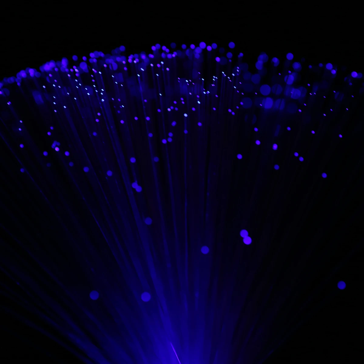 1pcs 12.6" LED Colorful Changing Fibre Optic Lamp Fountain Night Light Stand Home Room Dreamful Decoration