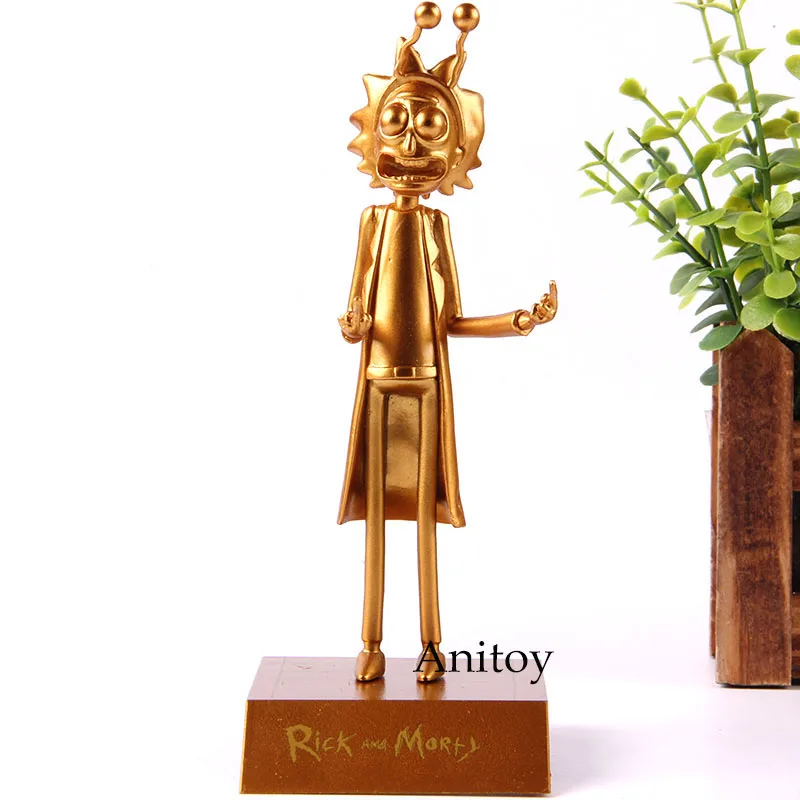 

Rick Sanchez Golden Ver. Action Figure Rick and Morty Peace Among Worlds PVC Collection Model Toy Explicit Content! 14.5cm