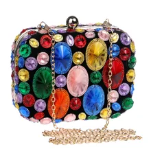 Evening Clutch Bags Banquet Bag Dress Bag Crossbody Bags for Women Clutch Purse Party Purse Diamonds Minaudiere Cover Box Single monfere snake pattern clutch case box flap cover lock purse crossbody bag snake print pandora box bag women purse fashion bag