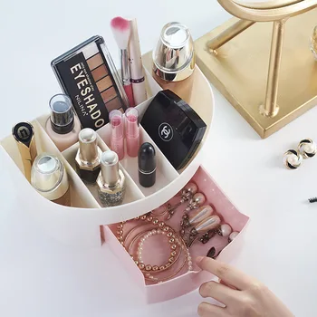 

Table top simple with drawer compartments jewelry storage box 6 boxes of cosmetics storage box girls dresser finishing box