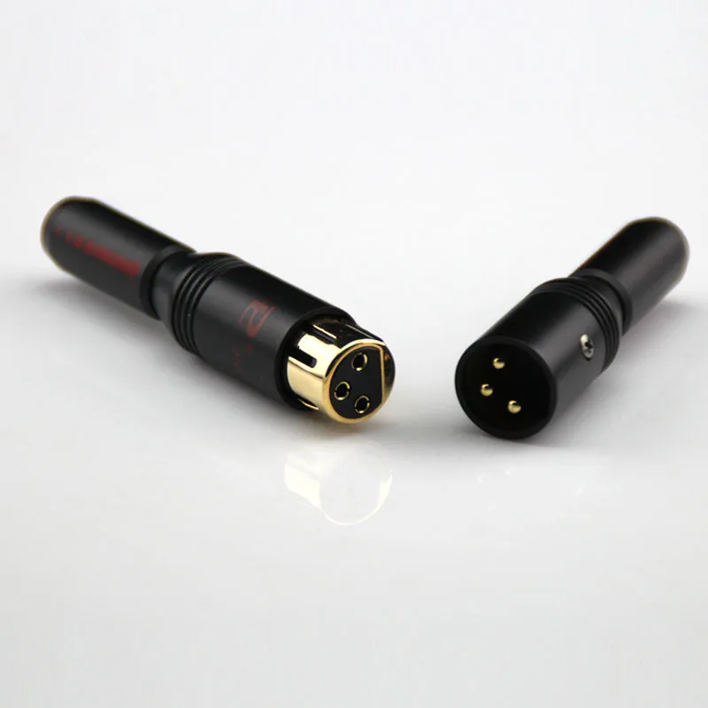 4 шт. позолоченный микрофон ATAUDIO 24 К Hi Fi разъем XLR высококачественный штекер для