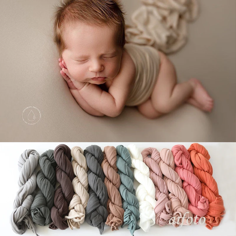30*150 cm Super Comfortable Newborn Stretch Wrap Swaddle Baby Photography Blankets Newborn Shooting Baby Basket Filler Baby Pic