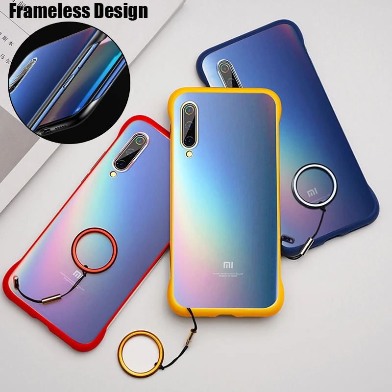 

Frameless Phone Case For Xiaomi Mi9 Mi 9 Mi9 SE Mi 9 SE Ring Transparent Hard Ultra-thin Original Matte Cover Coque Xiomi 9