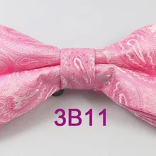 Yibei Coachella Галстуки Розовый Боути Галстуки Пейсли бабочка сплошной Цвет Для мужчин с бантом Галстуки брак pajarita Аксессуары для одежды