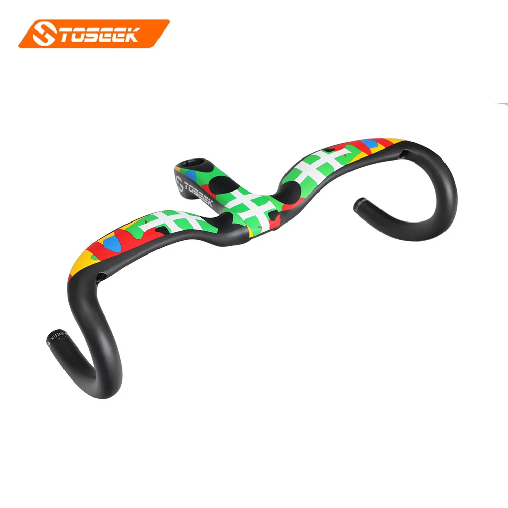

Carbon Road Bicycle Handlebar highway integrated Handle Bars Carbon Road Handlebar with stem manillar