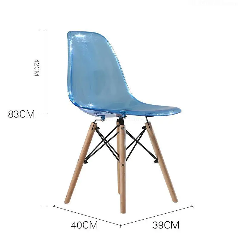 Креативный подлокотник, стул для отдыха, пластиковый Кристальный прозрачный обеденный стул, простой современный модный офисный стул для кофейни
