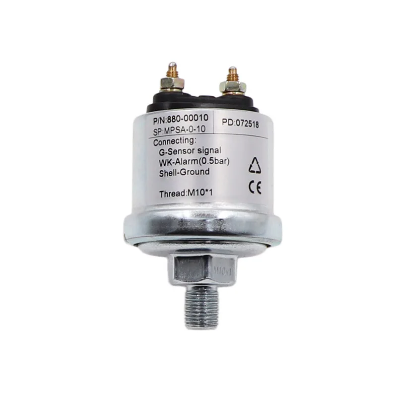 

New Mechanical Oil Pressure Sensor M10*1 NPT-1/8 for Oil Pressure Gauge Measuring Range 5 Bar /10 Bar Pressure Sensor