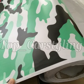 

Small Green Camo Vinyl Car Wrap with Air Bubble Free & Camouflage foil Vehicle Graphic auto covering size 1.52x 5m10m/20m/30m
