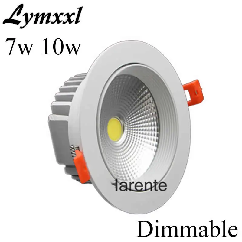 

White shell Dimmable Led Downlight 7W 10W Led Recessed Spot Lights For home AC85-265V or 12v or 24v Led Down Light +Driver CE UL