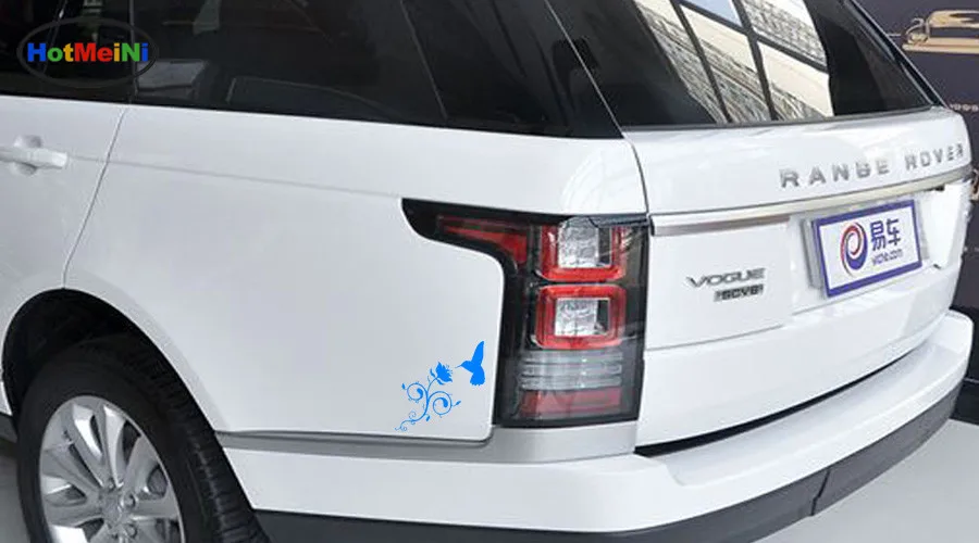 Автомобильная наклейка HotMeiNi Стайлинг автомобиля красивые цветы колибри птица
