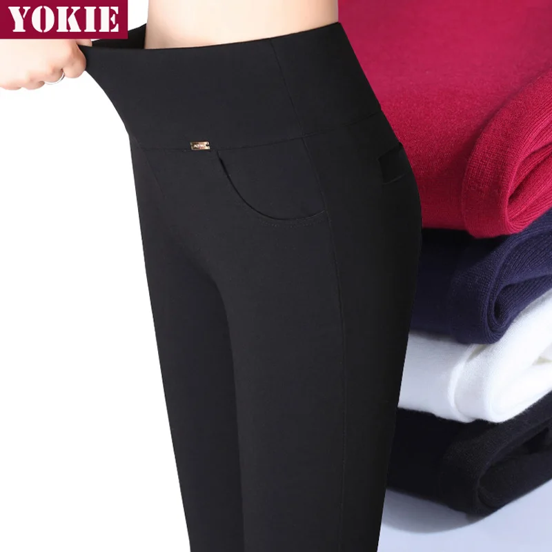 

S-6XL New summer 2016 4 Color Elastic Waist Casual Elastic Skinny Pencil Pants Women Plus Large size Clothing Female Leggings