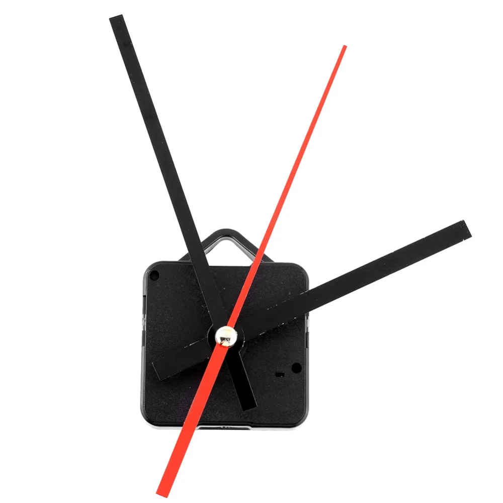 

1 Set Silent large wall Clock Quartz Movement Mechanism Black and Red Hands Repair Kit Tool Set With Hook Saat Drop Shipping