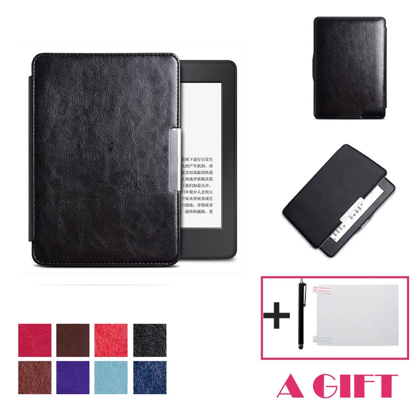 

Magnetic Auto Sleep Tablet Cover Case For Amazon Kindle Paperwhite 2016 (7th Generation) 6 Inch + HD Film Touch Pen Gift L0705#D