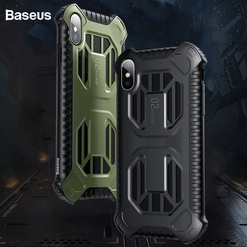 

Baseus Armor Case For iPhone Xs Max Xr Xs Capinhas Anti-knock Full Protective Back Cover Cases For iPhone Xs Max Coque Fundas